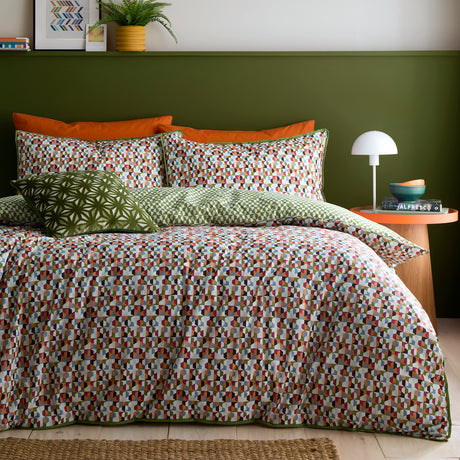 Appletree Star Geo Natural Duvet Set