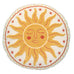 Fusion Soleil Yellow 40cm Round Polyester Filled Cushion