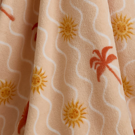 Fusion Bedding Soleil Coral/Camel 120cm x 150cm Throw