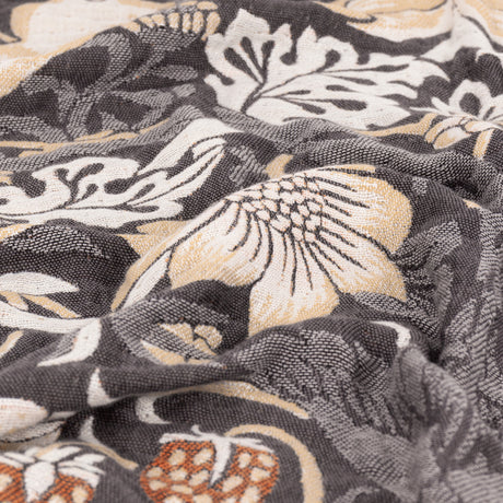 Morris & Co Strawberry Thief Jacquard Pencil Pleat Curtains