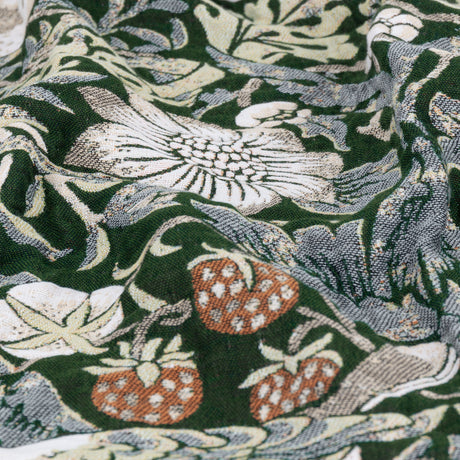 Morris & Co Strawberry Thief Jacquard Pencil Pleat Curtains