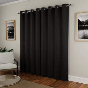 Tyrone Supersoft Plain Blockout Eyelet Curtains