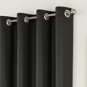 Tyrone Supersoft Plain Blockout Eyelet Curtains
