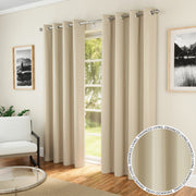 Tyrone Supersoft Plain Blockout Eyelet Curtains