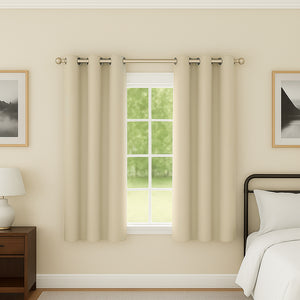 Tyrone Supersoft Plain Blockout Eyelet Curtains