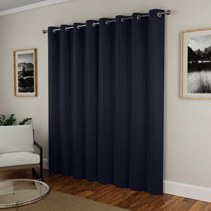 Tyrone Supersoft Plain Blockout Eyelet Curtains