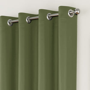 Tyrone Supersoft Plain Blockout Eyelet Curtains