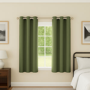 Tyrone Supersoft Plain Blockout Eyelet Curtains