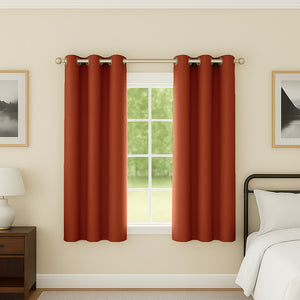 Tyrone Supersoft Plain Blockout Eyelet Curtains