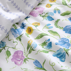 Dreams n Drapes Sweetpea Floral Lilac Duvet Set