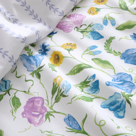 Dreams n Drapes Sweetpea Floral Lilac Duvet Set