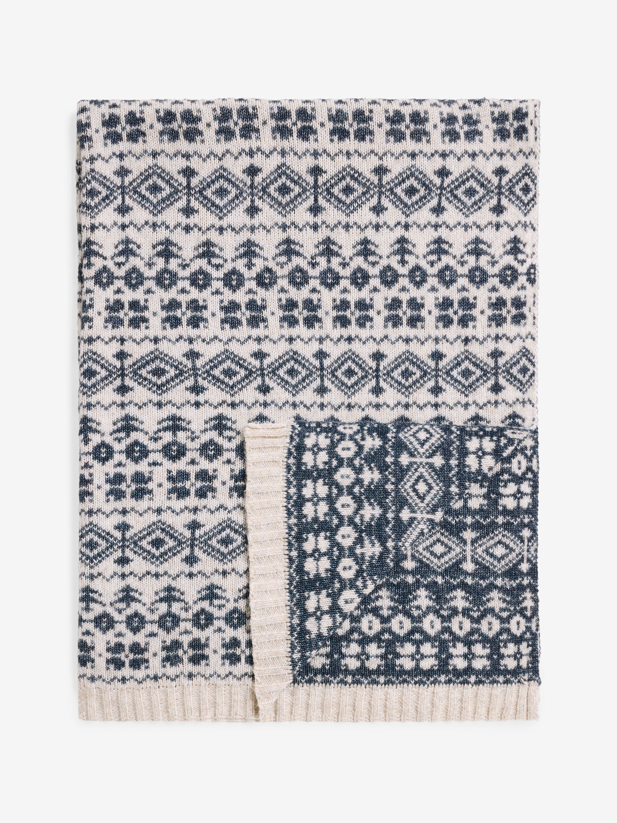 Laura Ashley Selsey Fair Isle 130cm x 170cm Throw