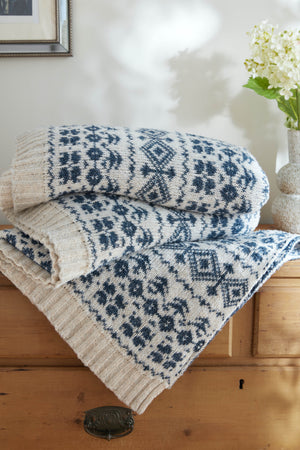 Laura Ashley Selsey Fair Isle 130cm x 170cm Throw