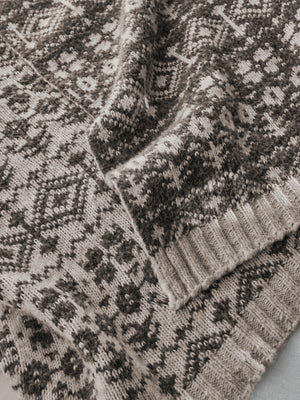 Laura Ashley Selsey Fair Isle 130cm x 170cm Throw