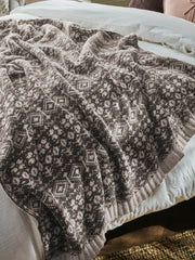 Laura Ashley Selsey Fair Isle 130cm x 170cm Throw
