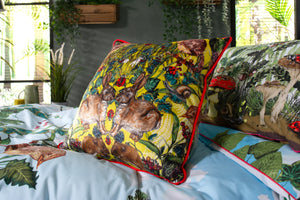 House of Norris Spring in the Thicket Ochre/Grey Duvet Set