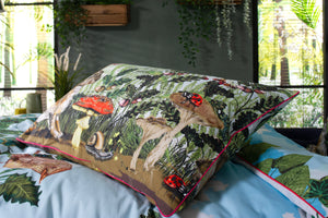 House of Norris Spring in the Thicket Ochre/Grey Duvet Set