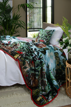 House of Norris Spring in the Thicket Ochre/Grey Duvet Set