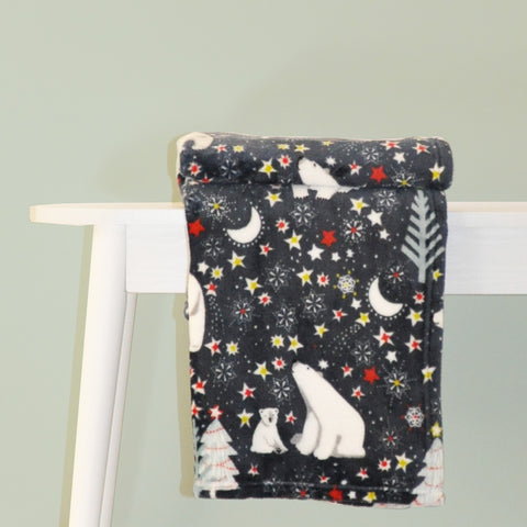 Fusion Bedding Starry Night 150cm x 200cm Fleece Throw