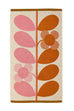 Orla Kiely Stem Bloom Duo Blush 100% Cotton 580gsm Towels
