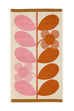 Orla Kiely Stem Bloom Duo Blush 100% Cotton 580gsm Towels