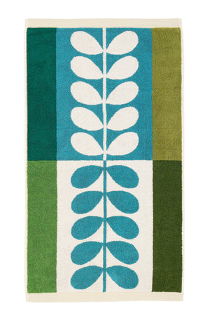 Orla Kiely Stem Check Willow 100% Cotton 580gsm Towels