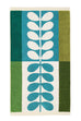 Orla Kiely Stem Check Willow 100% Cotton 580gsm Towels