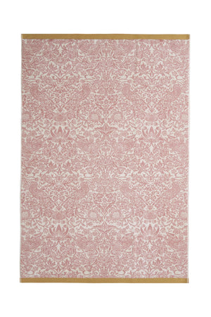 William Morris at Home Strawberry Thief Plaster Pink 100% Cotton 580gsm Towels
