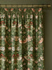 William Morris at Home Strawberry Thief Nettle Blackout Lined Header Tape Curtains