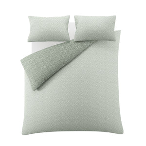 Laura Ashley Sweet Alyssum Sage 100% Brushed Cotton Duvet Set
