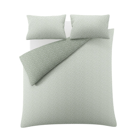 Laura Ashley Sweet Alyssum Sage 100% Brushed Cotton Duvet Set