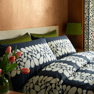 Orla Kiely Sycamore Stripe Space Blue Duvet Set