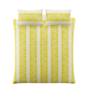 Orla Kiely Sycamore Stripe Yellow Duvet Set