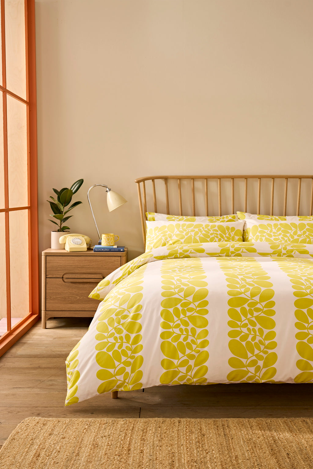 Orla Kiely Sycamore Stripe Yellow Duvet Set