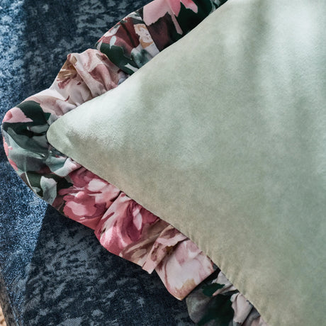 Clarke & Clarke Tahiti Spring Frilled 43cm x 43cm Polyester Filled Cushion