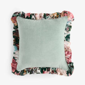 Clarke & Clarke Tahiti Spring Frilled 43cm x 43cm Polyester Filled Cushion