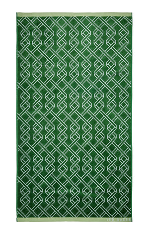 Ted Baker Ribbon Stripe Green 100% Cotton 550gsm Towels