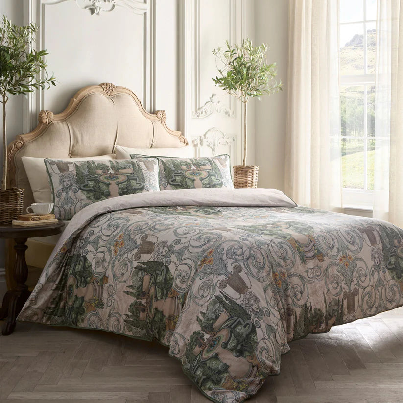 Laurence Llewelyn Bowen Tuscan Garden Green Duvet Set