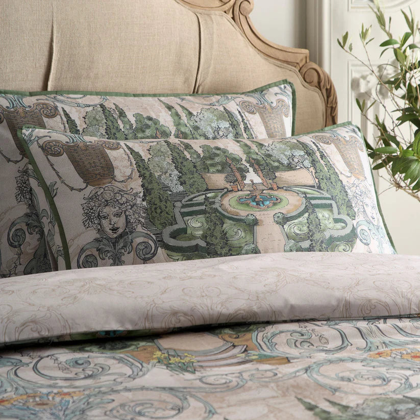 Laurence Llewelyn Bowen Tuscan Garden Green Duvet Set