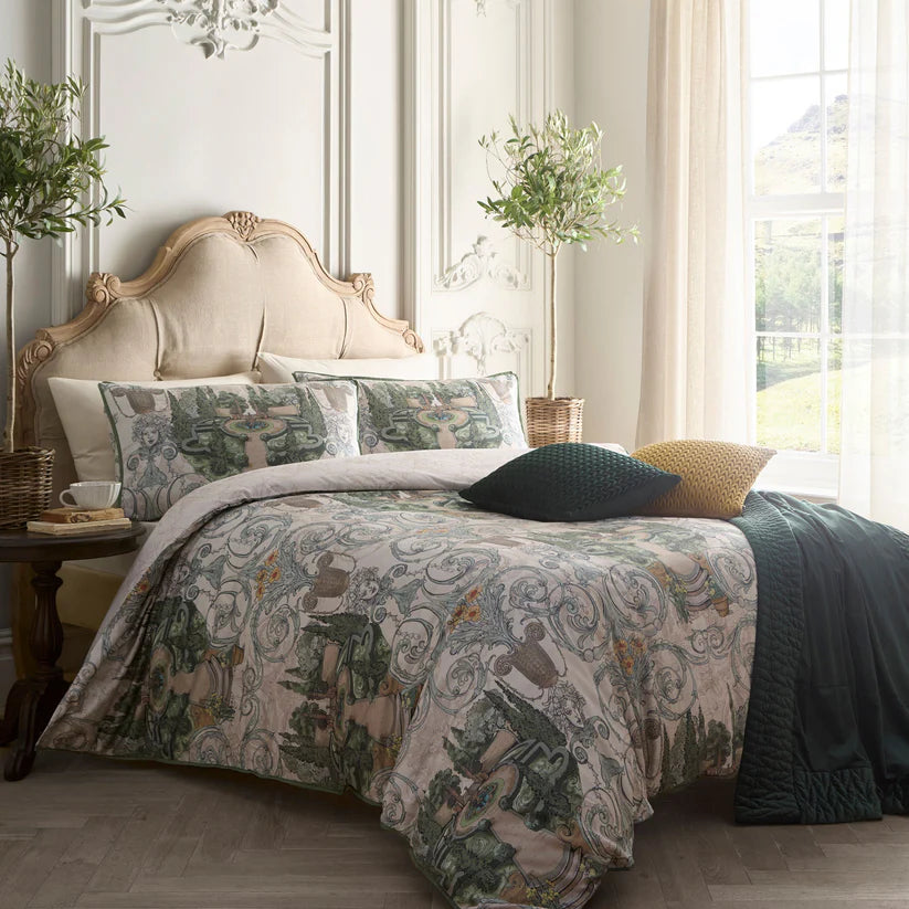 Laurence Llewelyn Bowen Tuscan Garden Green Duvet Set