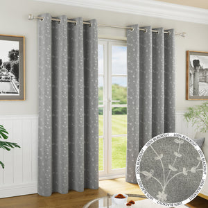 Tyrone Tivoli Blackout Eyelet Embroidery Curtains