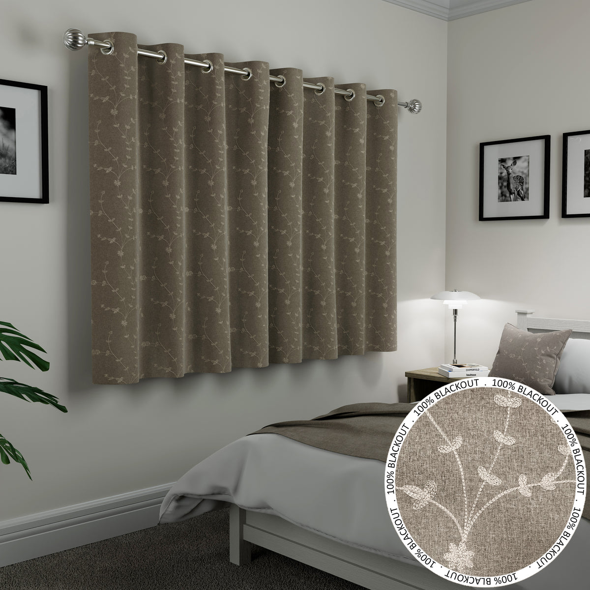 Tyrone Tivoli Blackout Eyelet Embroidery Curtains