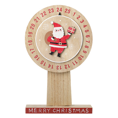 Heaven Sends TLA913 Merry Christmas Wooden Santa Advent