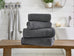 The Lyndon Company Egyptian Spa 100% Cotton 700gsm Charcoal Towels