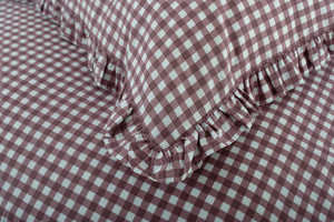 The Lyndon Company Gingham Frilled Duvet Set