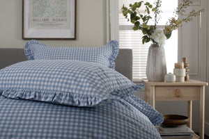 The Lyndon Company Gingham Frilled Duvet Set
