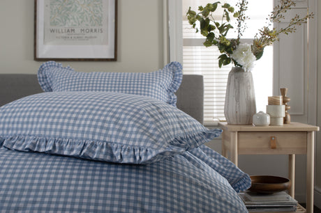 The Lyndon Company Gingham Frilled Duvet Set