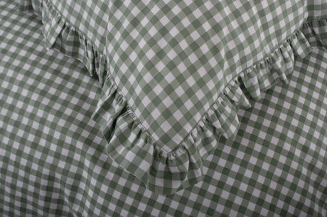 The Lyndon Company Gingham Frilled Duvet Set