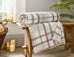 The Lyndon Company Hounds Check Burgundy 140cm x 180cm Throw