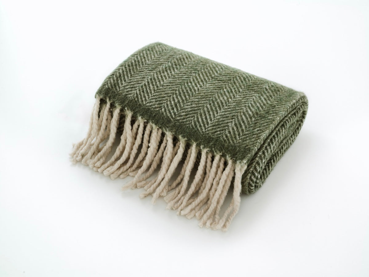 The Lyndon Company Moorland Premium 100% Wool 130cm x 170cm Throw